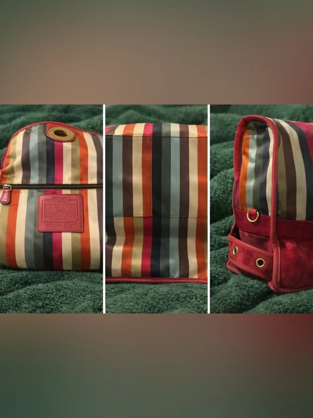 COACH 12797 Vintage Pink Archive Limited Edition Bleecker Suede Haversack Hobo - Picture 4 of 9